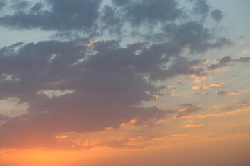 Beautiful sunset in desert in Saudi Arabia,Riyadh,18 September 2025.