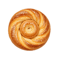 Fototapeta premium Illustration of fresh baked croissants