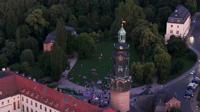 Weimar, Germany- Old City Flyover in Summer

