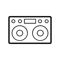 Fototapeta premium Retro Boombox Icon