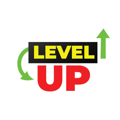 Level up – motivational inspirational quote background design