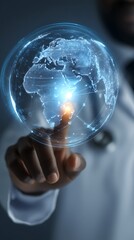 Explore the intricate global network with a touch of your finger.
