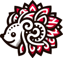 icon_logo_symbol_Adorable_Hedgehog_Illustration_in_Cartoon_Vector_Style