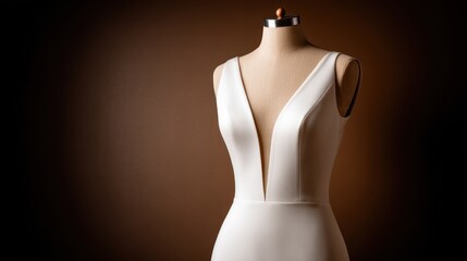 Elegant wedding dress mannequin