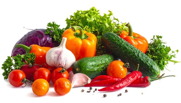 Colorful assortment of fresh vegetables - Powered by Adobe