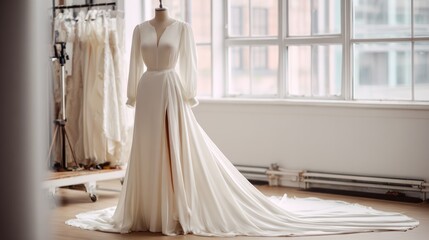 Elegant wedding dress display