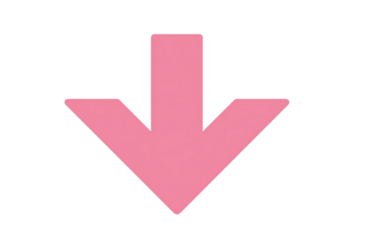 A pink arrow pointing down