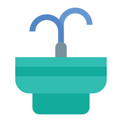 Water Fountain vector icon