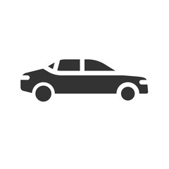 sedan icon solid glyph , car, automobile 