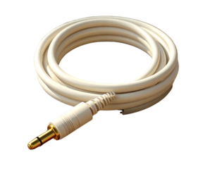 Rustic Beige Audio Cable PNG