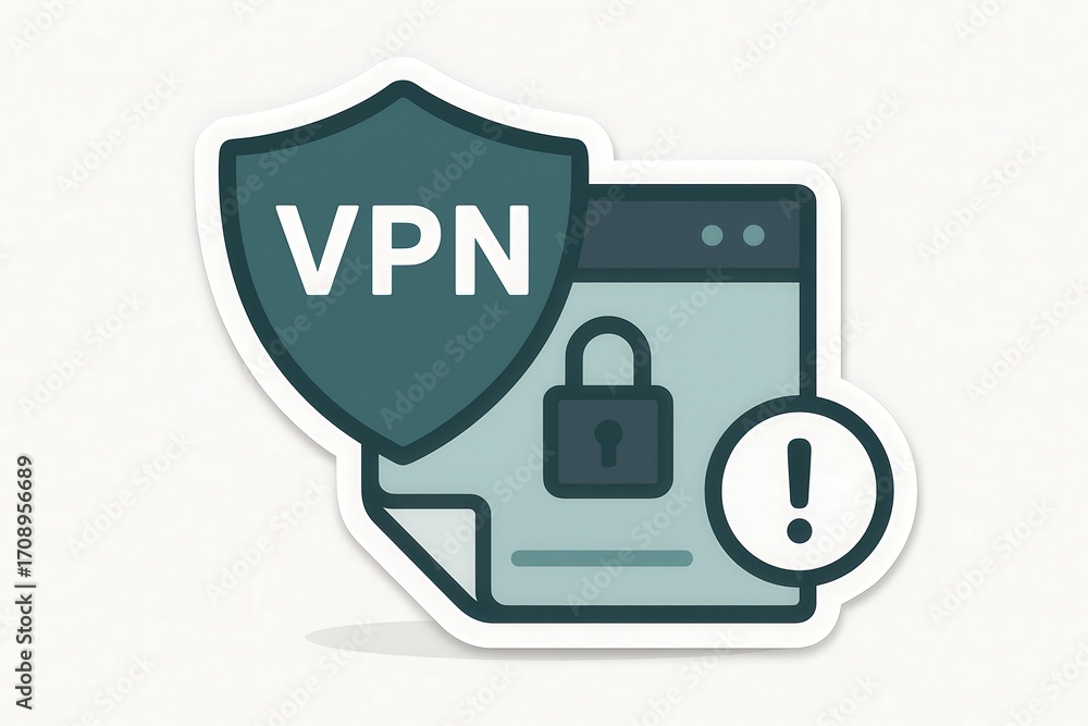 Poster secure your digital identity with vpn protection and encrypted browsing empowering user privacy and 