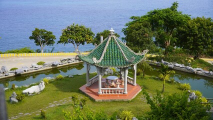 a beautiful gazebo in Vietnamese style