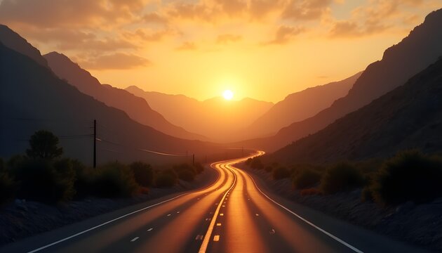 Epic Journey Through the Sun-Kissed Mountainous Expanse