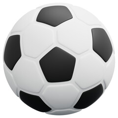 Obraz premium 3D Soccer Ball Icon