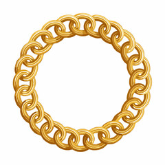 Obraz premium 金色水引で描く豪華な和風ガーランド枠ベクター