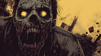 halloween, horror, evil, scary, monster, skull, demon, costume, fear, illustration, gothic, spooky