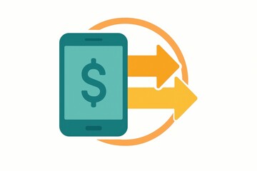 Mobile financial transactions enhancing economic connectivity through digital platforms, illustrating the seamless flow of commerce and modern monetary interaction