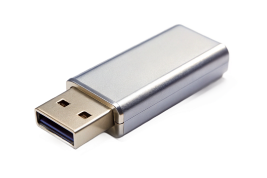 usb flash drive on white