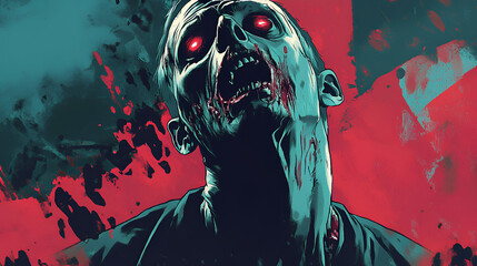 Beautiful illustration for Halloween, horror, and a scary day.