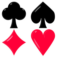 トランプアイコンのデザインパーツ