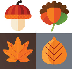 Autumn Elements Collage fall pumpkin