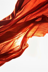 fabric flowing in the air