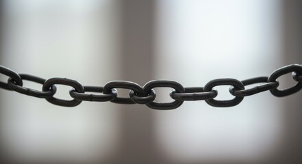 Chain links closeup