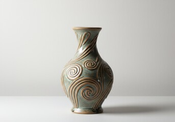 Elegant decorative ceramic vase