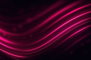 Fototapeta premium Vibrant pink and neon magenta light trails in motion blur abstract background evoking connection speed and modern networks smooth gradients