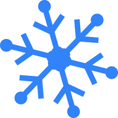  Simple blue snowflake 