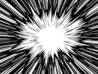 Explosion Burst Comic Effect Background 
