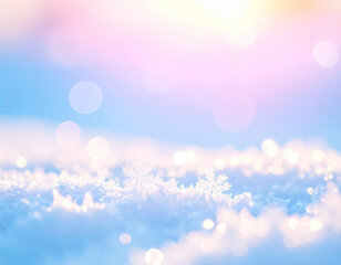 きらめく冬の柔らかい背景素材