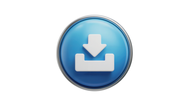 Download button icon design, simple clean graphic for website and application - Powered by Adobe