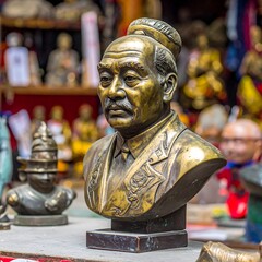 Bronze bust of a man (1)