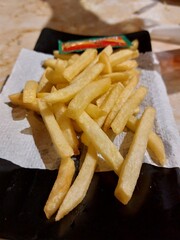 french fries on a plate