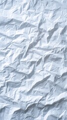Crumpled White Paper Texture Background for Creative Design Projects