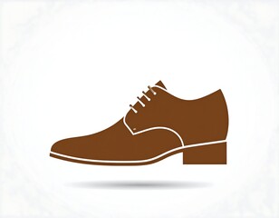 Brown formal shoe icon