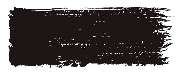 手書き筆タッチの四角フレーム/黒