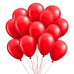 Bunch of red balloons