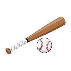 Wooden Baseball Bat and Ball Set, Classic Sports Equipment