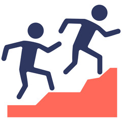 Career Mentoring glyph color icon