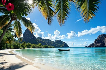 Fototapeta premium Emerald Lagoon Tranquility 