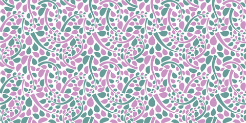 Organic motif, botanical motif background. Seamless pattern.Vector.スタイリッシュな有機的パターン