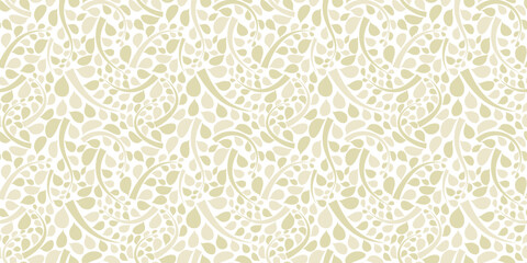 Organic motif, botanical motif background. Seamless pattern.Vector.スタイリッシュな有機的パターン