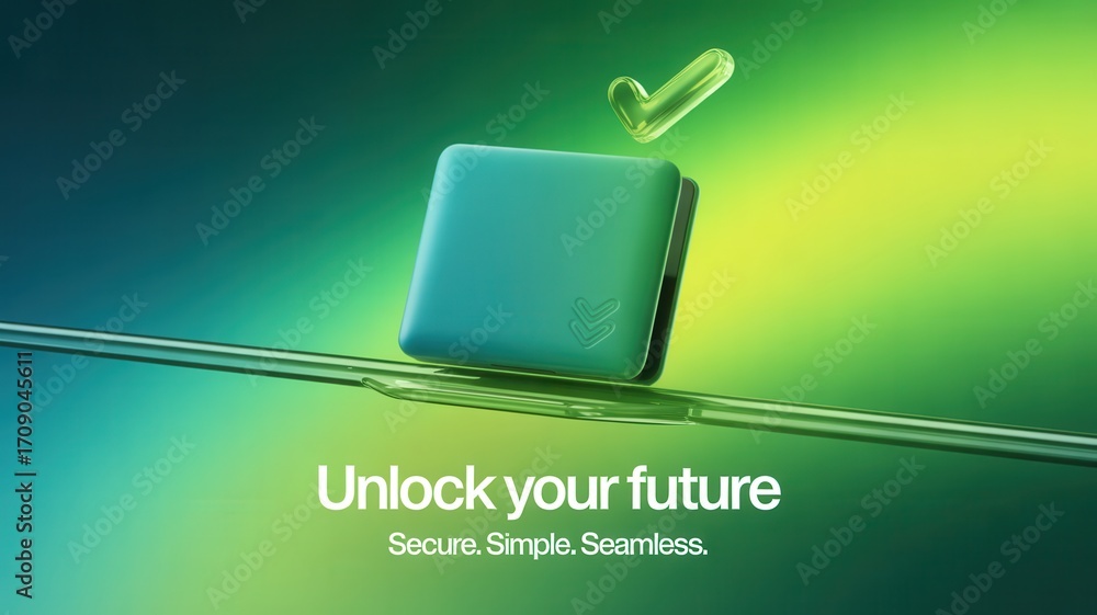 Poster wallet integration success finance transaction concept. unlock your future with innovative technolog