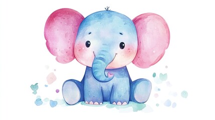 Cute elephant illustration