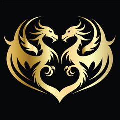 
phoenix head logo design vector template. Luxury heraldic phoenix symbol. Phoenix Bird Wings Logo Design Template.