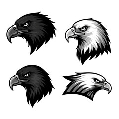 eagle head icon vector