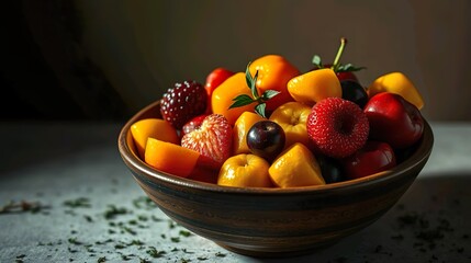 fresh mixed fruits