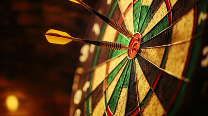 Darts target close up